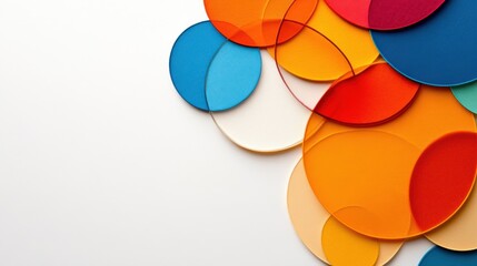 A colorful, layered Venn diagram beautifully illustrates intersections and overlap, symbolizing connectivity and shared relationships.