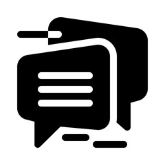 Comment glyph icon