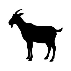 Fototapeta premium High-Quality Black Goat Silhouette for Designers