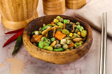 Japanese snack - Wasabi endo arare cracker