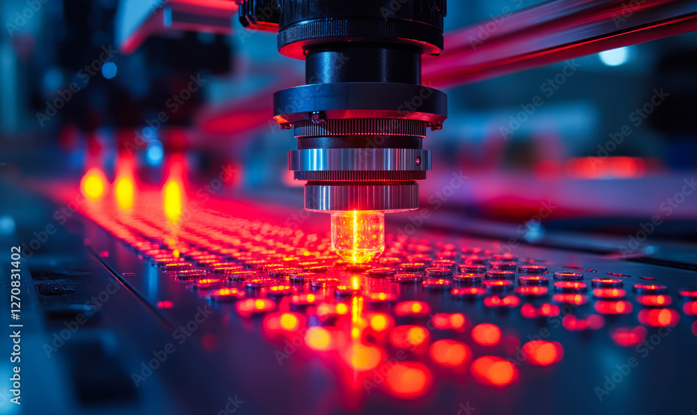 Poster advanced diffraction grating technology with precision laser applications in scientific research and