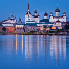 Russia, Solovki. Solovetsky Monastery. Nature of Solovetsky Islands. Travel and tourism....