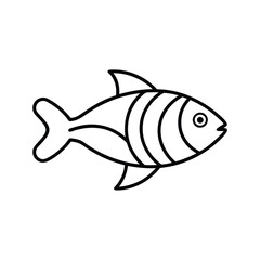 vector illustration of a fish