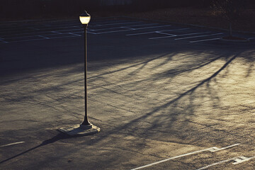 street lamp in the night