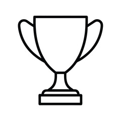 gold cup isolated on white