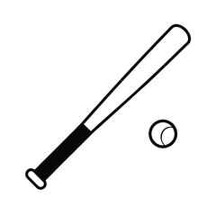 baseball bat and ball
