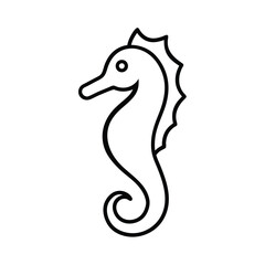 sea horse vector illustration