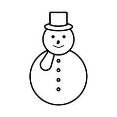 snowman with hat