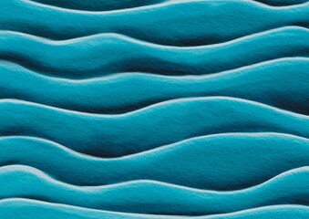 Abstract ocean wave watercolor on paper illustration for decoration coastal, nautical and marine life concept.