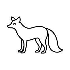vector illustration of a wolf