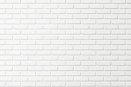 Fototapeta White brick wall background with clean texture.