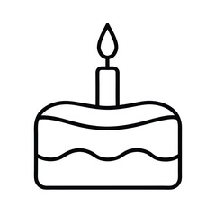 birthday cake vector illustration