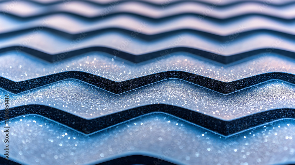 Poster abstract blue zigzag pattern background for design, texture or decorative use