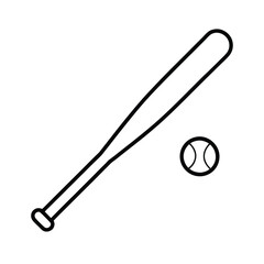 baseball bat and ball