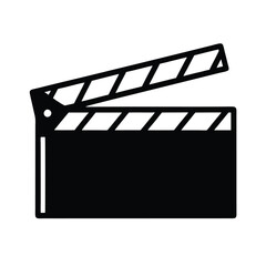movie clapper board vector illustration
