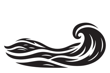 Obraz premium Dynamic Ocean Wave Vector Illustration Graphic Design Element