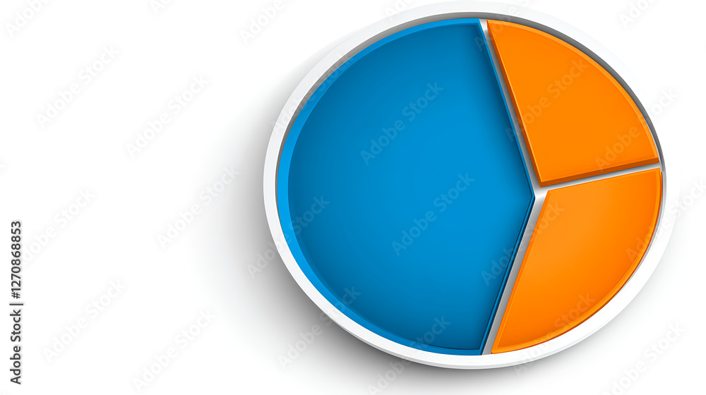 Poster analyzing pie chart data presentation business meeting room infographic professional environment ove