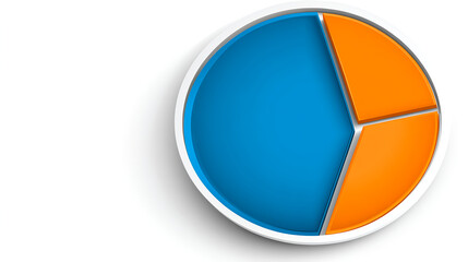 Analyzing pie chart data presentation business meeting room infographic professional environment overhead view data insights