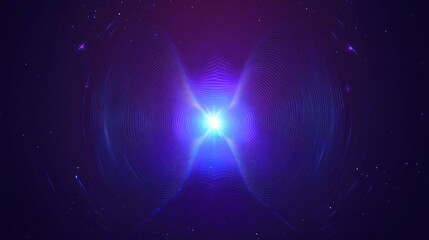 Obraz premium Abstract Cosmic Light Show