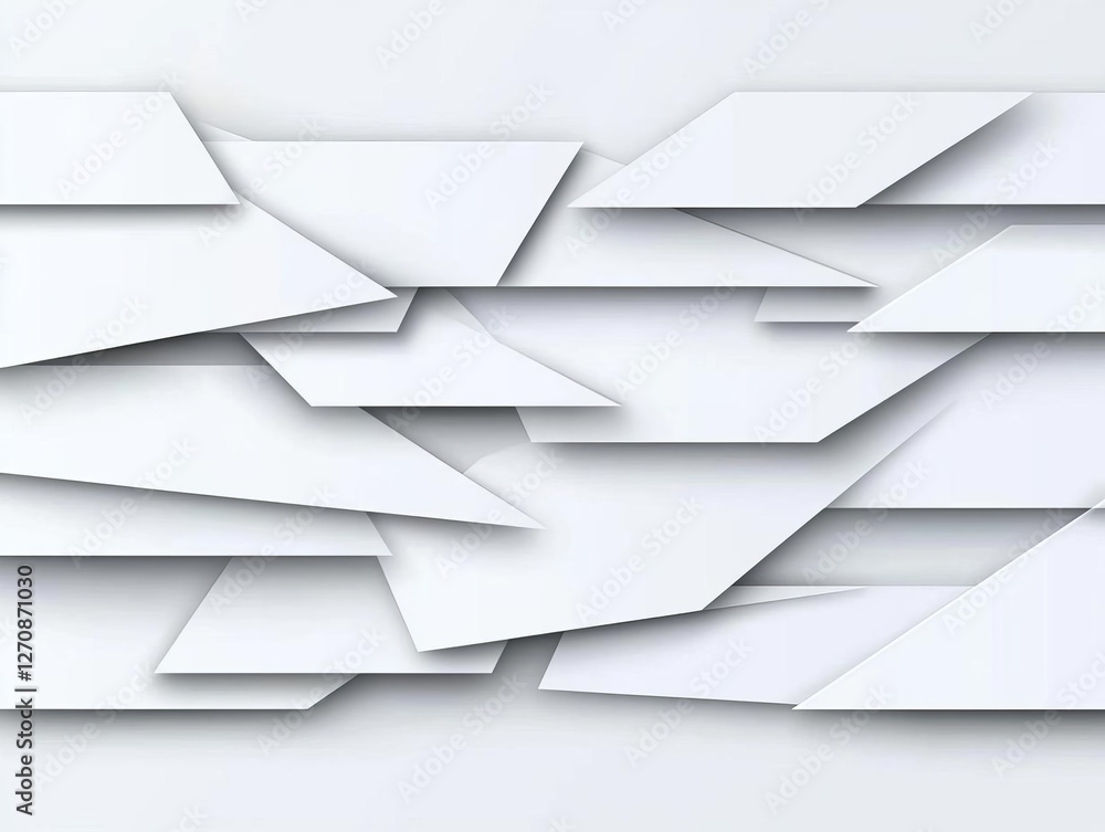 Poster abstract geometric background with white angular shapes
