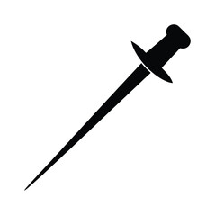 sword on white background