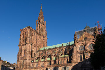 Fototapeta premium Strasbourg Cathedral de Notre-Dame in France