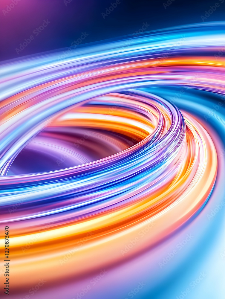 Poster light trails create a mesmerizing abstract pattern, suitable for digital art