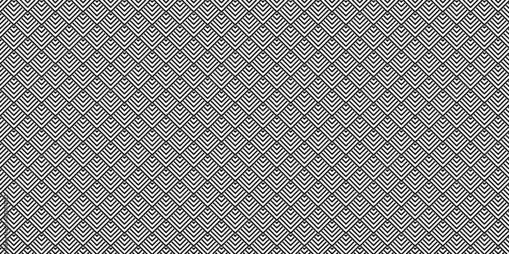 Poster metal texture background overlapping minimal diamond geometric abstract wave square line. black line