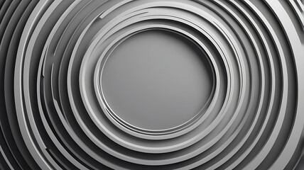 Abstract grey background with dynamic circle lines.
