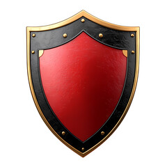 shield with golden ribbon