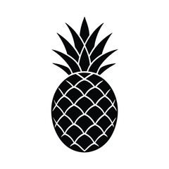 Obraz premium pineapple on black