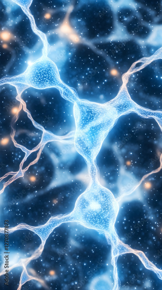 Aufkleber neuron network. neural network. artificial intelligence concept. education background