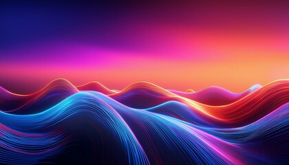 Gradient background resembling a neon light spectrum