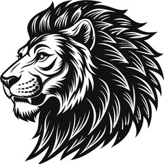 Lion - the King of forest Vector illustration 
