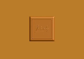 Quadratino di cioccolato