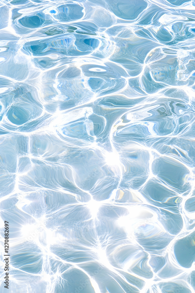 Aufkleber reflections of sunlight on water surface create beautiful ripple patterns