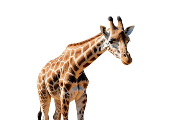 Obraz premium giraffe isolated on transparent background