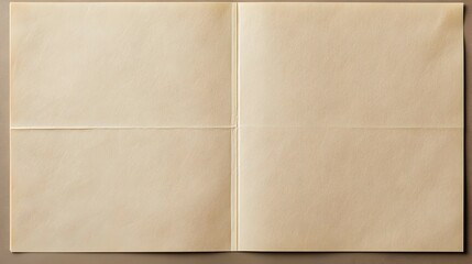 Fototapeta premium Folded Beige Paper Texture Background