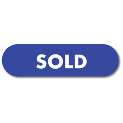 Sold Tag Sticker Icon - Vector Illustration Isolated on White Background for Easy Use