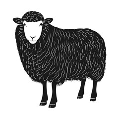sheep silhouette vector design