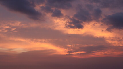 red sunset sky in bali 