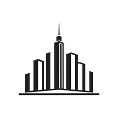 Obraz premium bar chart silhouette vector clip art design