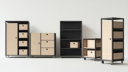Modern Industrial Storage Units for Stylish Organization