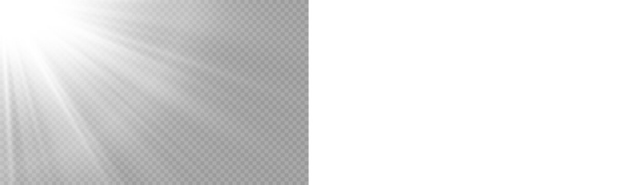 PNG transparent sunlight special lens flare light effect. Stock royalty free PNG image.