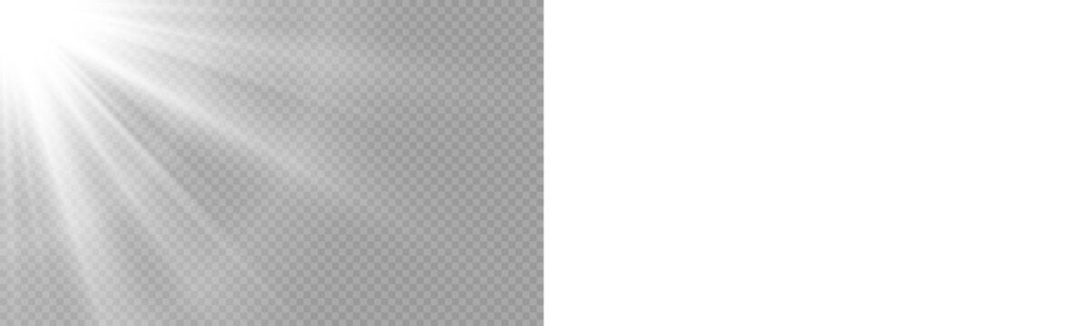 PNG transparent sunlight special lens flare light effect. Stock royalty free PNG image.
