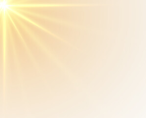 Obraz premium Warm Sunburst – Gentle Sunbeams Spreading Across the Sky, Illuminating the Space with a Soft Golden Hue, Representing Positivity, New Beginnings, and Inner Harmony