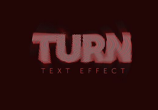 Turn Lines Text Effect