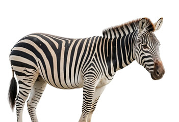 Fototapeta premium zebra isolated on transparent background