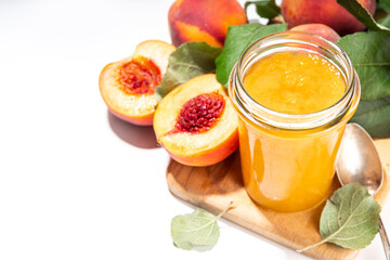 Homemade peach jam