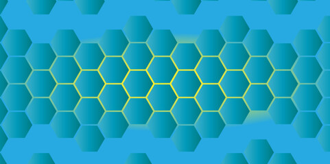 Obraz premium Abstract background with lines white black red yellow white and colorful texture background hexagon abstract background. Surface polygon pattern with glowing hexagon paper texture and futuristic